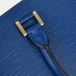 Pre Owned Louis Vuitton Blue Epi Pont Neuf Handbag