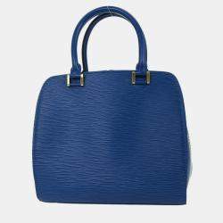 Pre Owned Louis Vuitton Blue Epi Pont Neuf Handbag