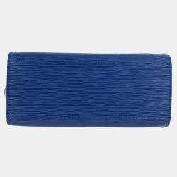 Pre Owned Louis Vuitton Blue Epi Pont Neuf Handbag