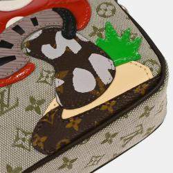 Pre Owned Louis Vuitton Monogram Green Pochette Conte De Fees Handbag