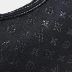 Pre Owned Louis Vuitton Black Monogram Satin Little Boulogne Handbag