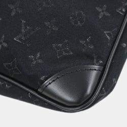 Pre Owned Louis Vuitton Black Monogram Satin Little Boulogne Handbag