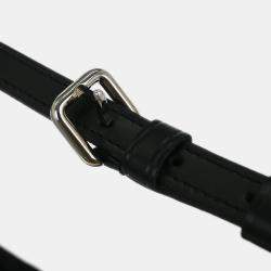 Pre Owned Louis Vuitton Black Monogram Satin Little Boulogne Handbag