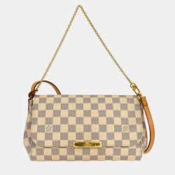 Pre Owned Louis Vuitton Damier Azur Favorite MM Handbag