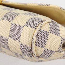 Pre Owned Louis Vuitton Damier Azur Favorite MM Handbag