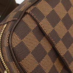 Pre Owned Louis Vuitton Damier Pochette Gange Body Bum Bag
