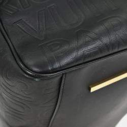 Pre Owned Louis Vuitton Black Leather Paris Speedy Cube Handbag