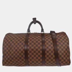 مملوكة مسبقًا Louis Vuitton Damier Keepall Bandouliere 55 Duffle Bag