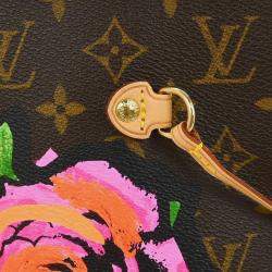 مملوكة مسبقًا Louis Vuitton Monogram Rose Neverfull MM Shoulder Tote Bag