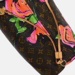 مملوكة مسبقًا Louis Vuitton Monogram Rose Neverfull MM Shoulder Tote Bag