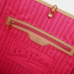 مملوكة مسبقًا Louis Vuitton Monogram Rose Neverfull MM Shoulder Tote Bag