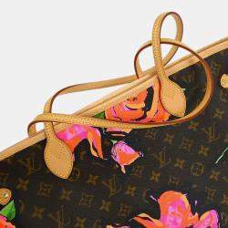 مملوكة مسبقًا Louis Vuitton Monogram Rose Neverfull MM Shoulder Tote Bag