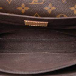 مملوكة مسبقًا Louis Vuitton Brown Monogram Pochette Metis