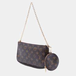 مملوكة مسبقًا Louis Vuitton Brown Monogram Multi Pochette Accessoires