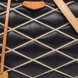 مملوكة مسبقًا حقيبة يد لويس فيتون دوك بي بي جلد مالتاج أسود