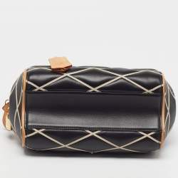 مملوكة مسبقًا حقيبة يد لويس فيتون دوك بي بي جلد مالتاج أسود