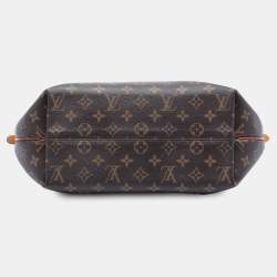 مملوكة مسبقًا حقيبة لوي فيتون تورين قماش مونوجرام بني متوسط الحجم