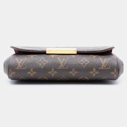 Pre Owned حقيبة لوي فويتون فافوريت صغيرة مونوجرام بنية اللون