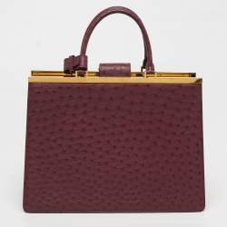 مملوكة مسبقًا حقيبة لويس فيتون جلد النعام أرجواني ديس GM