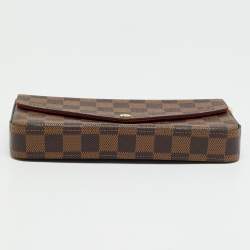 Pre Owned Louis Vuitton Pochette Félicie Damier Ebene Canvas Bag