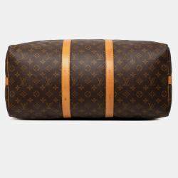 مملوكة مسبقًا Louis Vuitton Brown Monogram Keepall Bandouliere 50