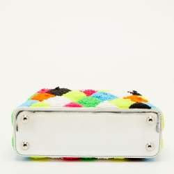 Pre Owned Louis Vuitton Ugo Rondinone Multicolor Harlequin Resin Beads Artycapucines BB Bag