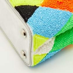 Pre Owned Louis Vuitton Ugo Rondinone Multicolor Harlequin Resin Beads Artycapucines BB Bag