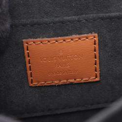 Pre Owned Louis Vuitton Dauphine Mini Shoulder Bag Coated Canvas Leather Monogram Reverse Brown Beige