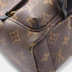 مملوكة مسبقًا حقيبة ظهر لويس فيتون ميني بالم سبرينغز كانفاس مغطى جلد مونوغرام بني أسود