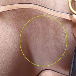 Pre Owned حقيبة لوي فيتون نيو نويه فينوس كانفاس دامير بني/زهري حقيبة كتف كروس بودي