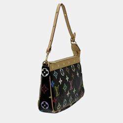Pre Owned Louis Vuitton Monogram Multicolor Handbag Pochette Accessoires Noir