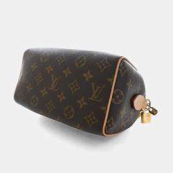 Pre Owned حقيبة لوي فيتون مونوغرام براون قماش مطلي سبيدي باندولير 20