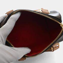 Pre Owned حقيبة لوي فيتون م ونوغرام براون قماش مطلي سبيدي باندولير 20