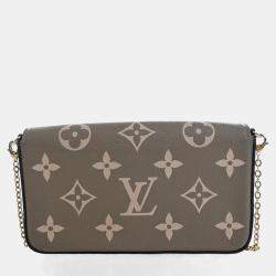 مملوكة مسبقًا حقيبة يد لويس فيتون بوشيت فيليسي مونوجرام امبرينتي لون بيج/كريم عملاقة