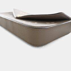 مملوكة مسبقًا حقيبة يد لويس فيتون بوشيت فيليسي مونوجرام امبرينتي لون بيج/كريم عملاقة