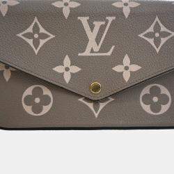 مملوكة مسبقًا حقيبة يد لويس فيتون بوشيت فيليسي مونوجرام امبرينتي لون بيج/كريم عملاقة