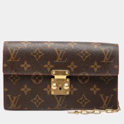 مملوكة مسبقًا Louis Vuitton Brown Monogram S Lock Belt Pouch MM