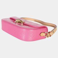 Pre Owned Louis Vuitton Framboise Monogram Vernis Malibu Street Pochette