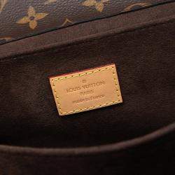 Pre Owned Louis Vuitton Brown Monogram Pochette Metis