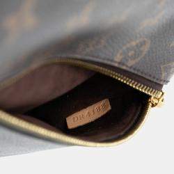 Pre Owned Louis Vuitton Brown Monogram Pochette Metis