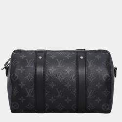 Pre Owned حقيبة لوي فيتون سيتي كيپول قماش مطلي مونوغرام إكليبس سوداء