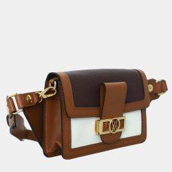 مملوكة مسبقًا Louis Vuitton  Mini Dauphine Brown, White Leather Bumbag GHW