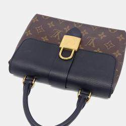 مملوكة مسبقًا Louis Vuitton Black Brown Coated Canvas and Leather Rocky BB