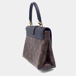 مملوكة مسبقًا Louis Vuitton Black Brown Coated Canvas and Leather Rocky BB