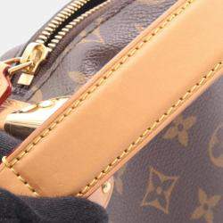 مملوكة مسبقًا Louis Vuitton Side Trunk Pm Handbag Coated Canvas And Leather Monogram Brown