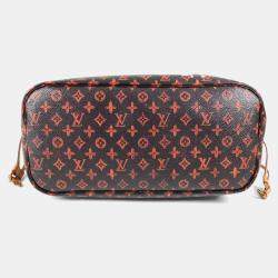 مملوكة مسبقًا Louis Vuitton Transformed Monogram Cat Catgram Neverfull MM Shoulder Bag With Pouch Canvas And Leather Tote Bag Brown