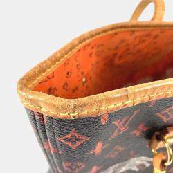 مملوكة مسبقًا Louis Vuitton Transformed Monogram Cat Catgram Neverfull MM Shoulder Bag With Pouch Canvas And Leather Tote Bag Brown