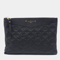 مملوكة مسبقًا Louis Vuitton Black Leather Empreinte Daily Clutch M62937