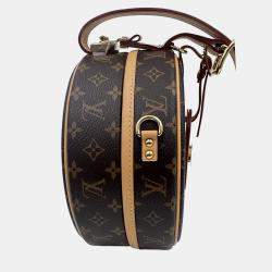Pre Owned Louis Vuitton Petite Boite Chapeau GM Brown Monogram Canvas Crossbody Bag