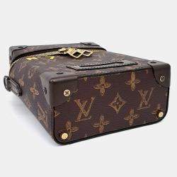 Pre Owned Louis Vuitton Brown PVC Vertical Box Trunk Bag M59664